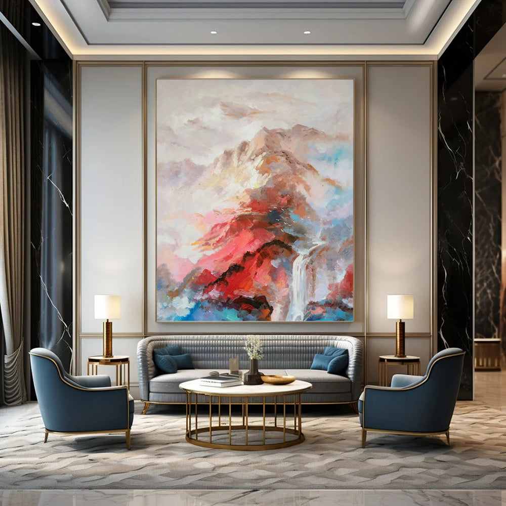 blue mountain wall art